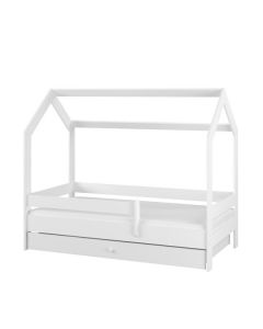 Varázslatos fehér házikó gyermekágy 160*80 cm, AJÁNDÉK matraccal, ágyneműtartóval