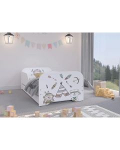 MIKI indiános gyerekágy 160x80cm ajándék matraccal