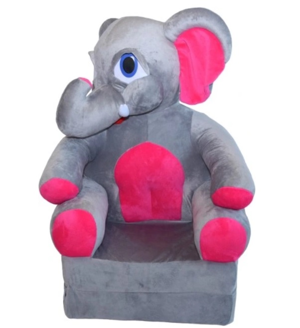 Elefánt Plüss Fotel rózsszín, ággyá nyitható