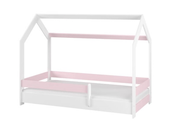 Varázslatos rózsaszín házikó gyermekágy 160*80 cm, matraccal